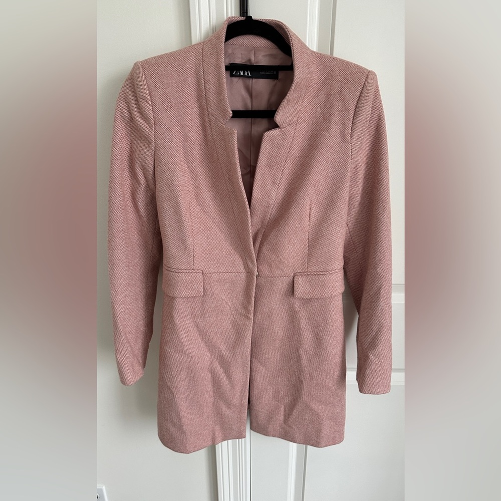 Pink Zara top coat